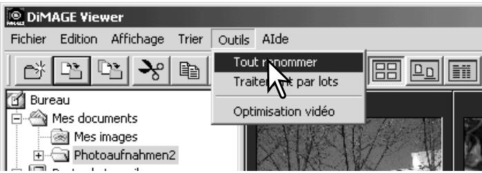KONICA MINOLTA DIMAGE VIEWER VER2.1 - Renommer les fichiers multiples - 1