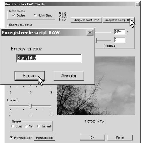 KONICA MINOLTA DIMAGE VIEWER VER2.1 - Charger les scripts RAW - 1