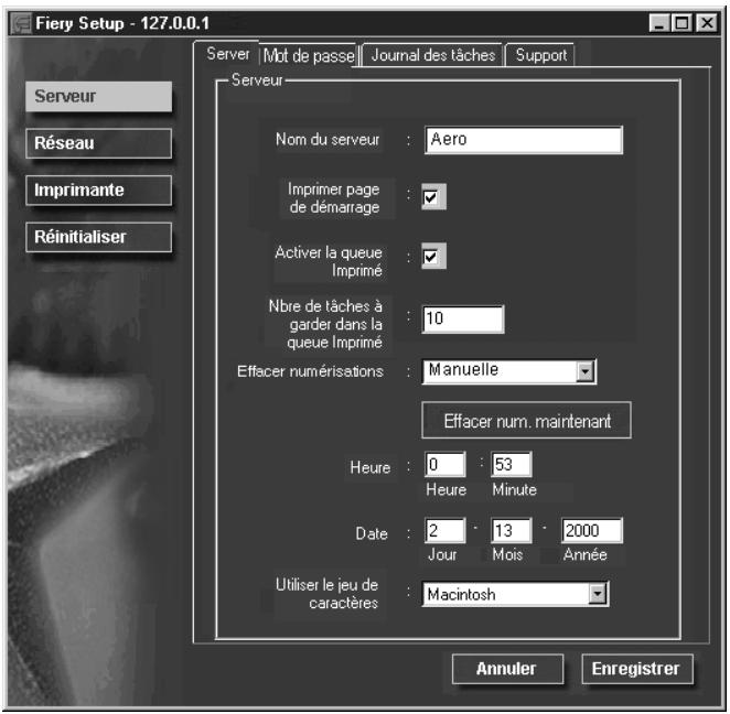 KONICA MINOLTA FIERY X3E FOR CF2001/CF1501 (VER.2.0) - Configuration du serveur - 1