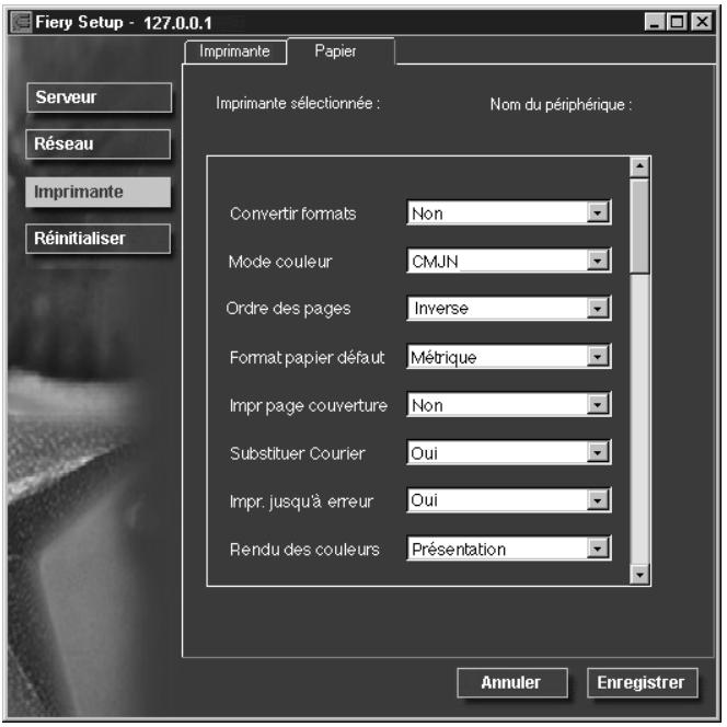 KONICA MINOLTA FIERY X3E FOR CF2001/CF1501 (VER.2.0) - POUR DÉFINIR LES OPTIONS DU PAPIER - 1
