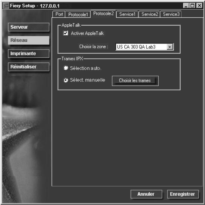 KONICA MINOLTA FIERY X3E FOR CF2001P - Pour configurer les TYPES de TRAME IPX - 1