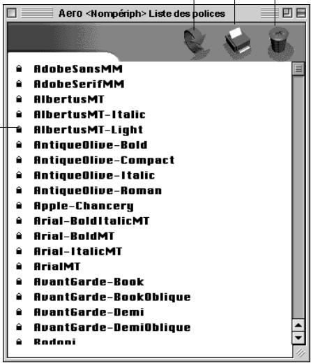 Aero Liste des polices AdobeSansMM AdobeSerifMM AlbertusMT AlbertusMT-Italic AlbertusMT-Light AntiqueOlive-Bold AntiqueOlive-Compact AntiqueOlive-Italic AntiqueOlive-Roman Apple-Chancery Arial-BoldItalicMT Arial-BoldMT Arial-ItalicMT ArialMT AvantGarde-Book AvantGarde-BookOblique AvantGarde-Demi AvantGarde-DemiOblique Rodoni