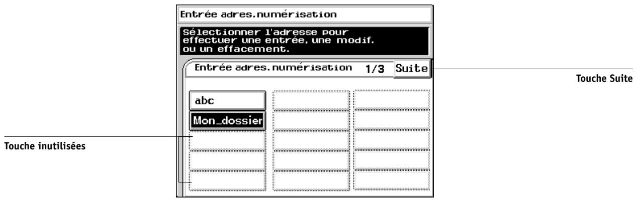 KONICA MINOLTA FIERY Z5 FOR CF2001 - POUR PROGRAMMER LE NOM ET L'ADRESSE D'UN REPERTOIRE AVEC L'OPTION 1 TOUCHE : - 1