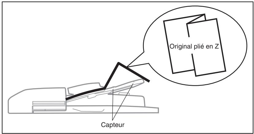 Original plié en Z Capteur