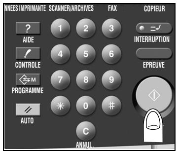 NNEES IMPRIMANTE SCANNER/ARCHIVES FAX COPIEUR AIDE 1 2 3 INTERRUPTION CONTROL 4 5 6 EPREUVE 7 8 9 PROGRAMME * 0 # AUTO C ANNUL.
