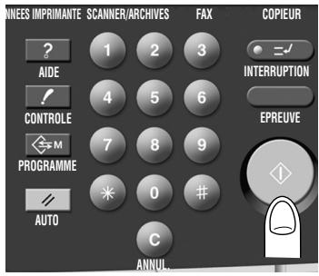 NEES IMPRIMANTE SCANNER/ARCHIVES FAX COPIEUR AIDE 1 2 3 CONTROLLE 4 5 6 7 8 9 PROGRAMME 0 # AUTO C ANNUL. INTERRUPTION EPREUVE