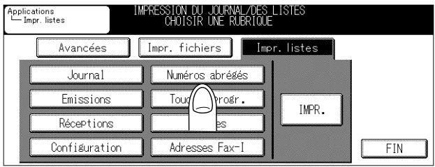 KONICA MINOLTA FK 103 - Appuyez sur Numéros abrégés. - 1