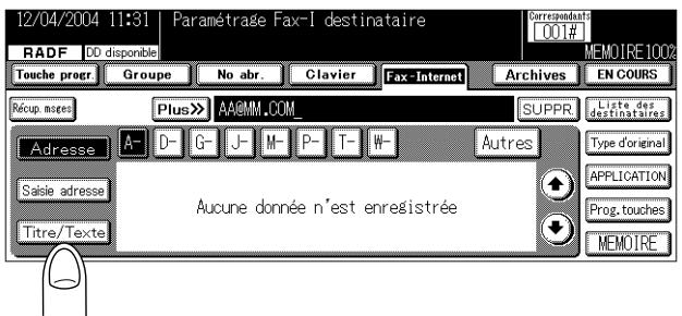 KONICA MINOLTA FK 103 - Appuyez sur Titre/Texte. - 1