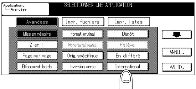 KONICA MINOLTA FK 103 - Fonctions incompatibles avec le mode international - 1