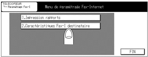 KONICA MINOLTA FK 103 - Appuyez sur 2. Caracteristiques Fax-I destinatoire. - 1