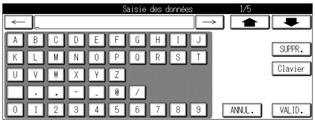KONICA MINOLTA FK 103 - Pour saisir le texte manuellement : - 1