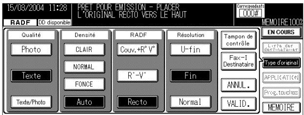KONICA MINOLTA FK 103 - Réglage des conditions d'émission - 1