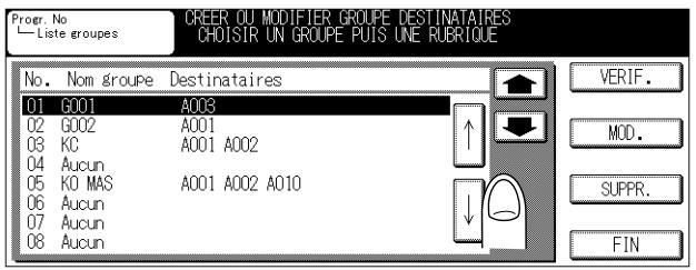KONICA MINOLTA FK 103 - Suppression de groupes de numérotation - 2
