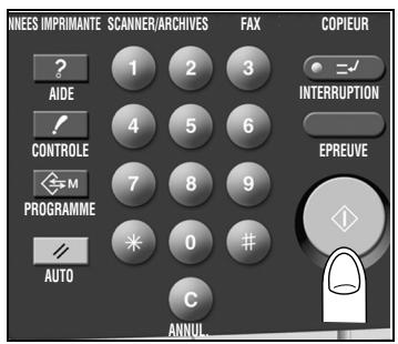 KONICA MINOLTA FK 103 - Appuyez sur Mémoire pour réinitialiser le mode Mémoire, puis sur [DéPART]. - 1