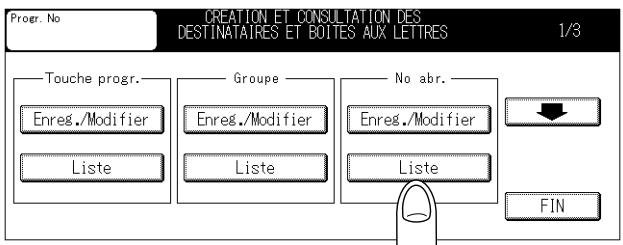 KONICA MINOLTA FK 103 - Modification de nombres abrégés enregistrés - 1