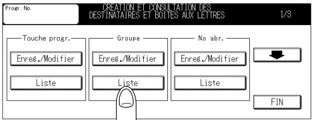 KONICA MINOLTA FK 103 - Modification du contenu des groupes de numérotation - 1