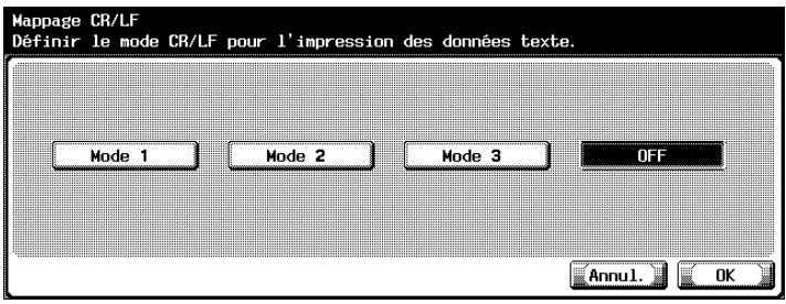 KONICA MINOLTA IC 204 PH2 CONTROLLER - Mappage CR (Retour chariot) /LF (saut de ligne) - 2