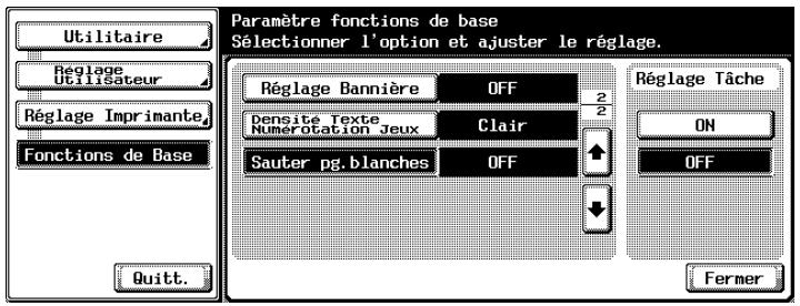 KONICA MINOLTA IC 204 PH2 CONTROLLER - Appuyez sur la touche correspondant au réglage désiré. - 1