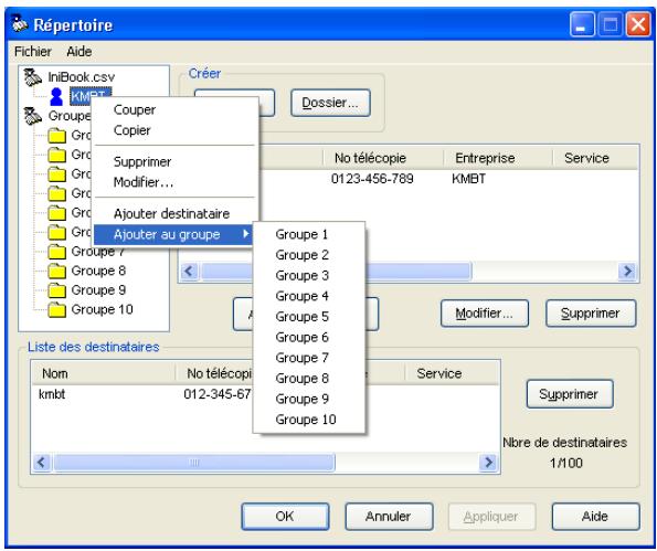 KONICA MINOLTA IC 204 PH2 CONTROLLER - Enregistrer un groupe - 1