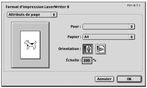 KONICA MINOLTA IC 204 PH2 CONTROLLER - Boîte de dialogue Format d'impression - 1