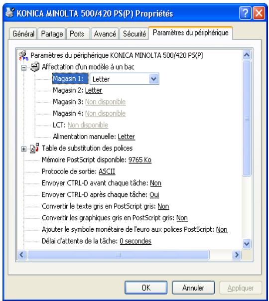 KONICA MINOLTA IC 204 PH2 CONTROLLER - Spécifier les paramètres - 1