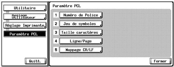 KONICA MINOLTA IC 204 PH2 CONTROLLER - Paramétrage police - 1
