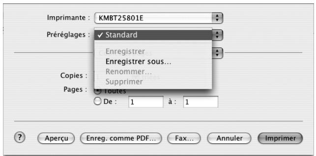 KONICA MINOLTA IC 204 PH2 CONTROLLER - Enregistrer les paramètres de pilote - 1