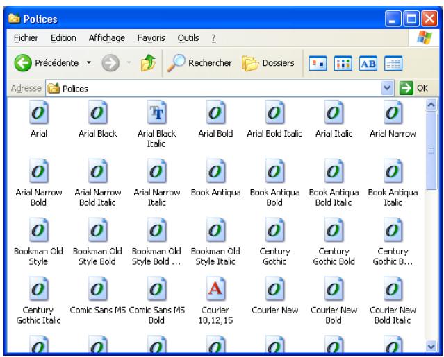 KONICA MINOLTA IC 204 PH2 CONTROLLER - Procédure d'installation des polices True type (Windows XP/Server 2003/XP x64/Server 2003 x64) - 1