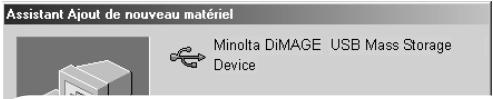 KONICA MINOLTA DIMAGE X - Connexion à Windows 98 et 98SE - 8