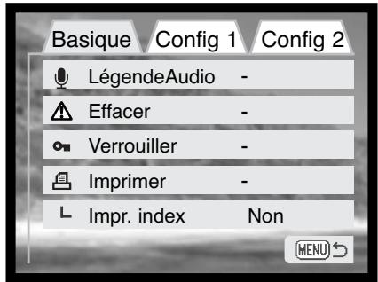 KONICA MINOLTA DIMAGE X - Navigation dans le menu Mode Lecture - 6