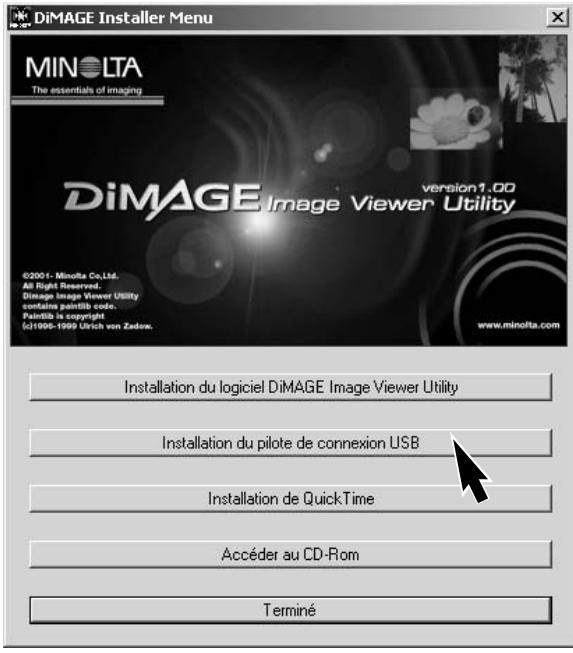 KONICA MINOLTA DIMAGE X - Connexion à Windows 98 et 98SE - 1