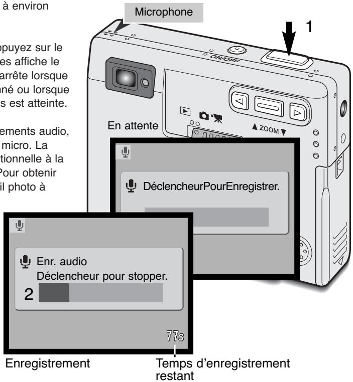 KONICA MINOLTA DIMAGE X - Enregistrement audio - 2