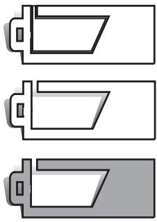 KONICA MINOLTA DIMAGE X21 - INDICATEUR DE CHARGE DES PILES - 1