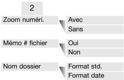 KONICA MINOLTA DIMAGE X31 - NAVIGATION DU MENU MODE ENREGISTREMENT - FONCTIONS AVANCÉES - 8