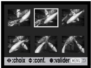 KONICA MINOLTA DIMAGE Z1 - Écran de sélection des vues - 1