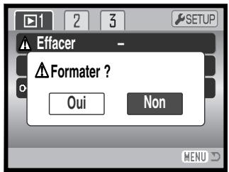 KONICA MINOLTA DIMAGE Z1 - Le formatage d'une carte mémoire efface toutes les données qu'elle contient. - 2