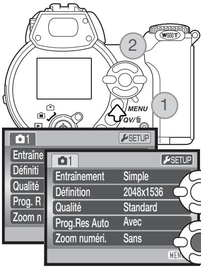 KONICA MINOLTA DIMAGE Z10 - Réglage de la langue des menus - 1