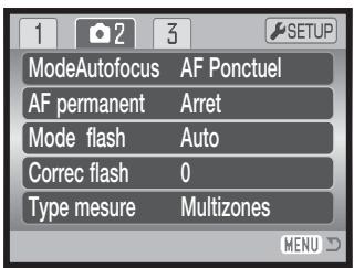 KONICA MINOLTA DIMAGE Z10 - Navigation dans les menus d'enregistrement - 17
