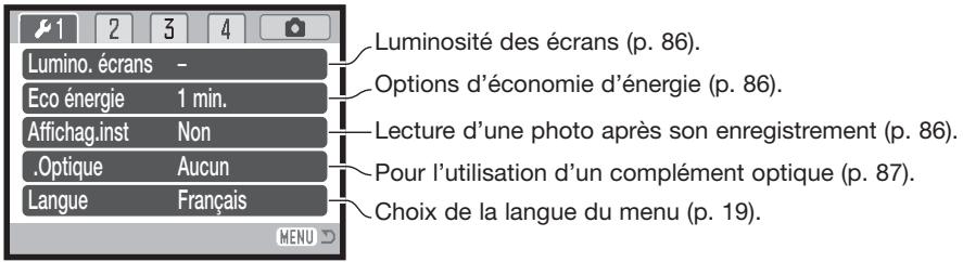 KONICA MINOLTA DIMAGE Z10 - Navigation dans le menu Réglages (Setup) - 8