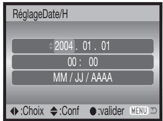 KONICA MINOLTA DIMAGE Z10 - Réglage de la date et de l'heure - 5
