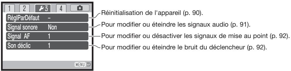 KONICA MINOLTA DIMAGE Z10 - Navigation dans le menu Réglages (Setup) - 10