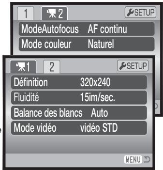 KONICA MINOLTA DIMAGE Z10 - Navigation dans les menus d'enregistrement - 14
