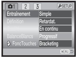 KONICA MINOLTA DIMAGE Z10 - Utilisation des modes d'entrainment progressif - 1