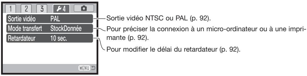 KONICA MINOLTA DIMAGE Z10 - Navigation dans le menu Réglages (Setup) - 11