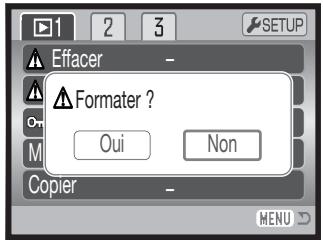 KONICA MINOLTA DIMAGE Z2 - Le formatage d'une carte mémoire efface toutes les données qu'elle contient. - 2