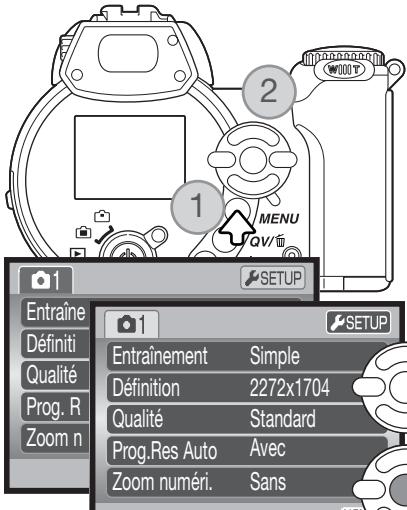 KONICA MINOLTA DIMAGE Z2 - Réglage de la langue des menus - 1
