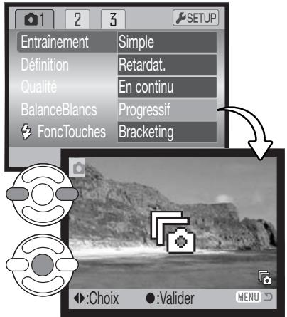 KONICA MINOLTA DIMAGE Z2 - Utilisation des modes d'entrainment progressif - 1