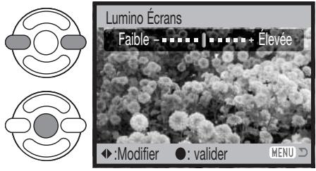 KONICA MINOLTA DIMAGE Z2 - Réglage de la luminosité de l'écran - 2