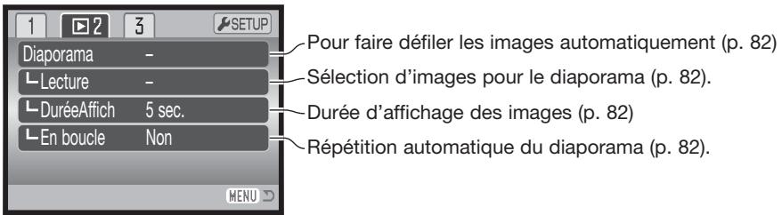 KONICA MINOLTA DIMAGE Z2 - Navigation dans le menu du mode Lecture - 9