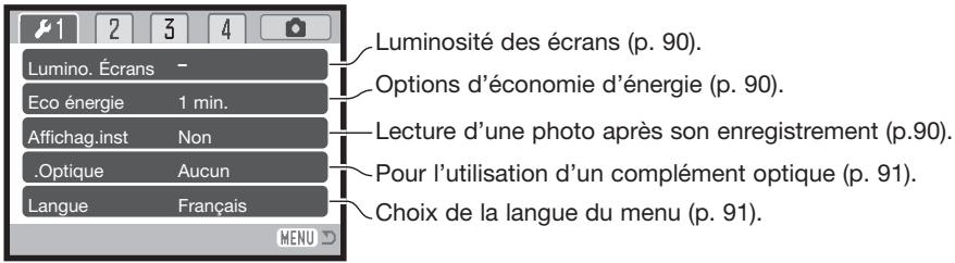 KONICA MINOLTA DIMAGE Z2 - Navigation dans le menu Réglages (Setup) - 8